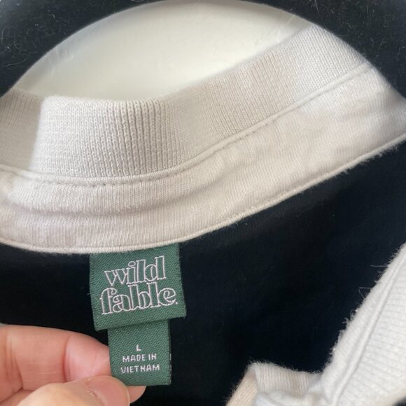 ⭐️ Crop Cropped Rugby Colorblock Hipster Hippie Artsy Boho Bohemian Top Blouse - Picture 4 of 5